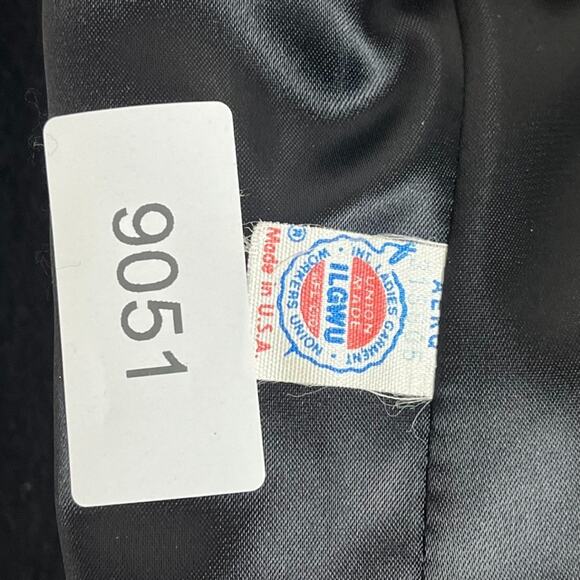 L. Magnin Coat Women's Large Black Double Breasted 100% Cashmere Golded Button - Picture 7 of 9